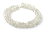 strand, beads, moonstone, white, strands, bead, drilled, white, 6 mm, 6mm, natural, gemstones
