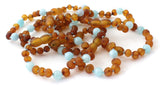 bracelets, anklets, amber, baltic, aquamarine, wholesale, in bulk, jewelry, blue, raw, cognac, unpolished, cognac, brown