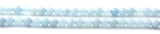 aquamarine, light blue, gemstone, bead, beads, strand, 6mm, 6 mm, round, natural 2