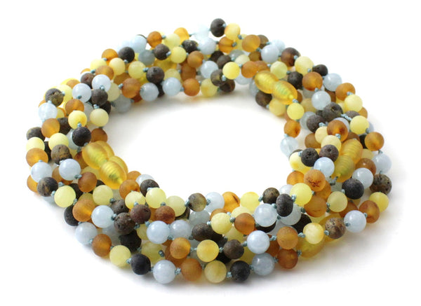 amber, aquamarine, necklaces, wholesale, bulk, blue, jewelry