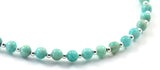 minimalist, amazonite, green, gemstone, anklet, jewelry, small bead, 4mm, 4 mm, beaded, sterling silver 925 4