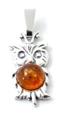 pendant, owl, wisdom, amber, baltic, silver, baltic, jewellery 4