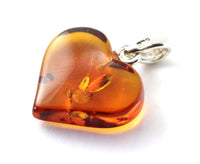 pendants, wholesale, amber, hearts, heart, cognac, in bulk, baltic 4