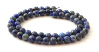 lapis lazuli, gemstone, gemstones, bead, beads, strand, strands, 6 mm, 6mm, drilled, dark blue 3