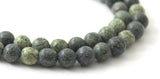 green lace stone, round, serpentine, supplies, bead, beads. 6mm, 6 mm, strand, drilled, natural, gemstone 2