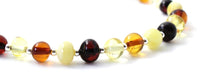amber, anklet, jewelry, sterling silver 925, mix, multicolor, women, adjustable 4