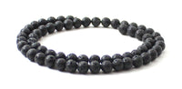 lava, black, bead, beads, strand, strands, 6 mm, 6mm, gemstone, gemstones, natural, for jewelry 3