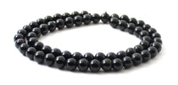 obsidian, black, beads, gemstone, gemstones, bead, strand, 6mm, 6 mm, strands, round, for jewelry making 2 3