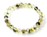 bracelets, amber, baltic, jewelry, wholesale, bulk, stretch, polished, light green