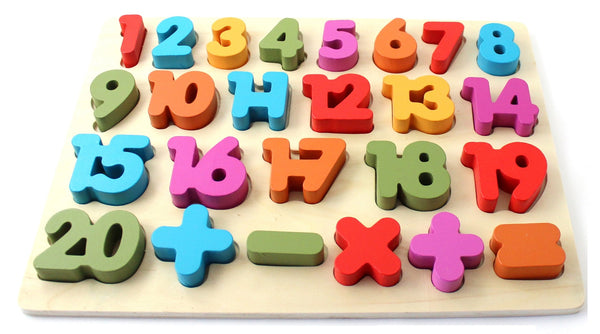 numbers, learning, wooden, puzzle, toy, game, wood, educational