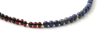 necklace, blue, lapis lazuli, gemstone, amber, polished, cherry, black, baroque, jewelry, sterling silver 925, golden 5