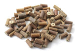 wood, wooden, hazelwood, bead, beads, supplies, drilled, for jewelry making, small, large, natural 2
