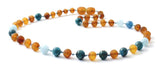 necklace, apatite, blue, amber, baltic, for boys, jewelry, aquamarine, gemstone, raw cognac 4