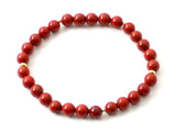 sterling silver 925 bracelet golden red jasper gemstone stretch jewelry for women men 6mm 8mm 4mm 4 6 8 mm