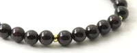 garnet bracelet burgundy for women jewelry with sterling silver golden 925 gemstone 6mm 6 mm stretch elastic band 3