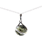 pendant, silver, amber, sterling 925, jewelry, baltic, green