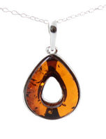 pendant, jewelry, silver, 925, sterling, amber, baltic, cognac