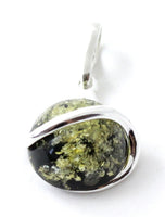 pendant, silver, amber, sterling 925, jewelry, baltic, green 4