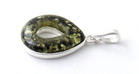 pendant, jewelry, silver, 925, sterling, amber, baltic, green 3