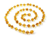 5 Pieces of Amber Adult Wholesale Polished Necklaces