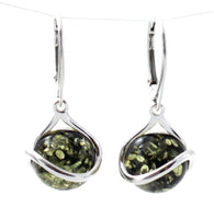 earrings, wholesale, jewelry, amber, baltic, green, in bulk, sterling silver 925 2