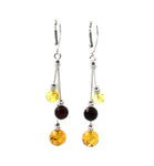 real, earrings, amber, baltic, jewelry, multi coloured, mix, sterling silver 925
