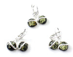 earrings, wholesale, jewelry, amber, baltic, green, in bulk, sterling silver 925