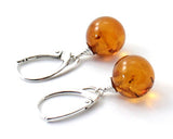 earrings, drop, amber, baltic, wholesale, jewelry, in bulk, round, oval, dangle, sterling silver 925 3
