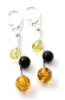 real, earrings, amber, baltic, jewelry, multi coloured, mix, sterling silver 925 4