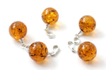 pendants, amber, wholesale, jewelry, in bulk, baltic, sterling silver 925, cognac, brown, polished