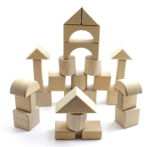 28 Pieces Building Block Natural Wooden Toy
