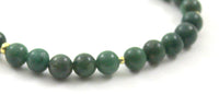 green dark bracelet jewelry african jade gemstone round for women woman men stretch jewelry gemstone with sterling silver 925 3