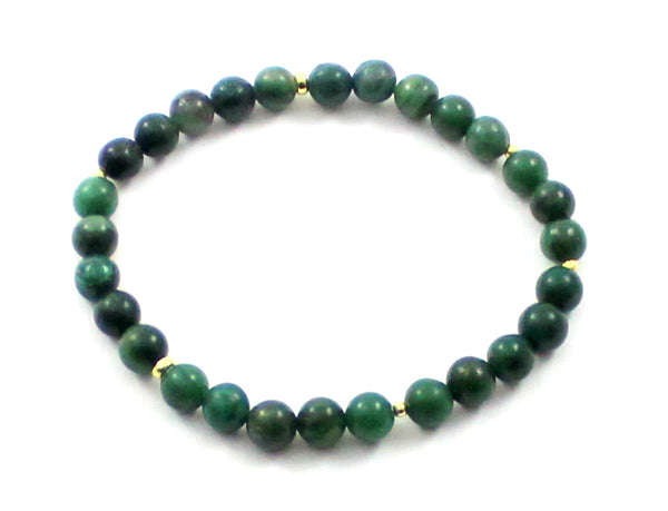 green dark bracelet jewelry african jade gemstone round for women woman men stretch jewelry gemstone with sterling silver 925