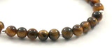 tiger eye tiger's tigers' bracelet jewelry stretch brown 4mm 4 mm 6 6mm gemstone for men women adult 4