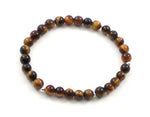 tiger eye tiger's tigers' bracelet jewelry stretch brown 4mm 4 mm 6 6mm gemstone for men women adult