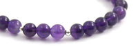amethyst bracelet jewelry for women woman men with sterling silver 925 6mm 6 mm 4mm 4 mm violet purple 3