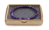 amethyst bracelet jewelry for women woman men with sterling silver 925 6mm 6 mm 4mm 4 mm violet purple 2