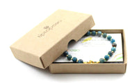 apatite bracelet blue jewelry jewellery 6mm 6 mm gemstone sterling silver 925 golden for men women 2