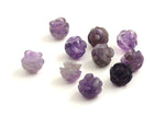 amethyst rose violet beads supplies purple gemstone drilled for jewelry making