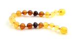 Anklet, Rainbow, Teething, Multic Color, Modern, Amber, Baltic, Raw 3