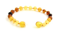 Anklet, Rainbow, Teething, Multic Color, Modern, Amber, Baltic, Raw 4
