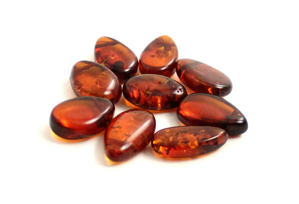 drop drops baltic amber supplies top drilled for jewelry making cognac