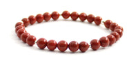 sterling silver 925 bracelet golden red jasper gemstone stretch jewelry for women men 6mm 8mm 4mm 4 6 8 mm 5