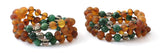 bracelets, anklets, wholesale, amber, baltic, smoky quartz, african jade, gemstone, teething, baby, kids, adult