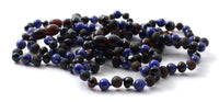 bracelets, anklets, wholesale, amber, baltic, in bulk, cherry, black, lapis lazuli blue, teething 2