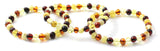 bracelets, amber, baltic, jewelry, wholesale, bulk, stretch, polished, mix