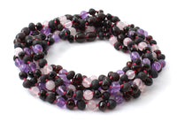 amber, wholesale, amethyst, rose quartz, necklaces, jewelry, pink, violet, wholesale