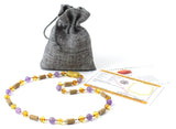 Hazelwood, Honey, Amber, Polished, Teething, Necklace, Kids, Amethyst 2