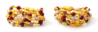 bracelets, amber, teething, red jasper, wholesale, suntone, in bulk, anklets, honey, golden, polished 2