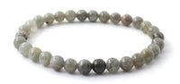 gemstone gray labradorite 6mm 8mm 4mm 6 4 8 mm jewelry bracelet gray stretch elastic band for men woman with sterling silver 925 golden 7